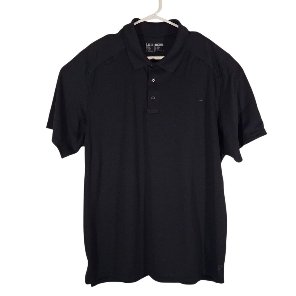 5.11 tactical polo shirt mens XL XLarge black 41192 Helios army short sleeve